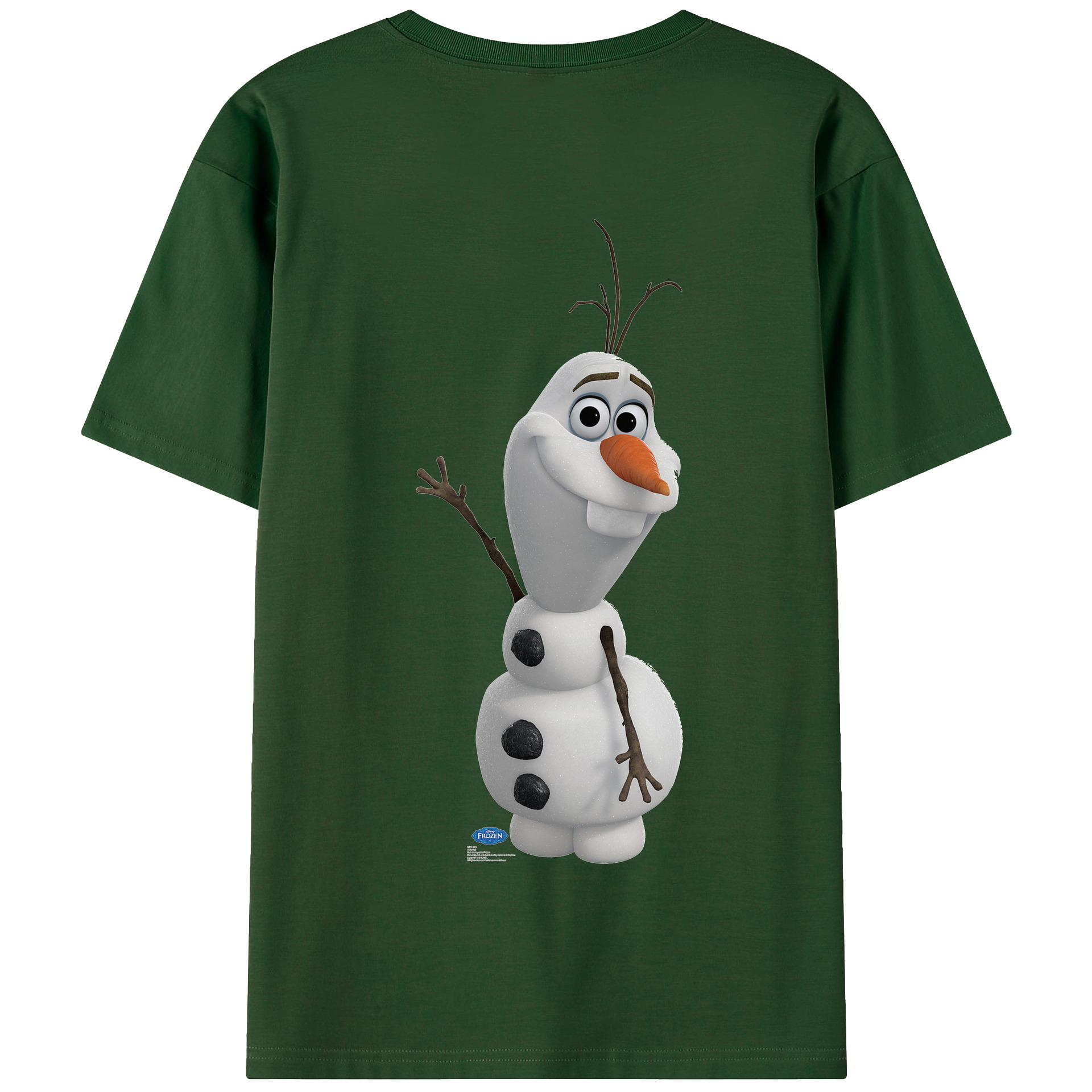 （画像用） アナと雪の女王 アンナ エルサ Frozen Anna Elsa 綿100％半袖Tシャツ（背面プリント）